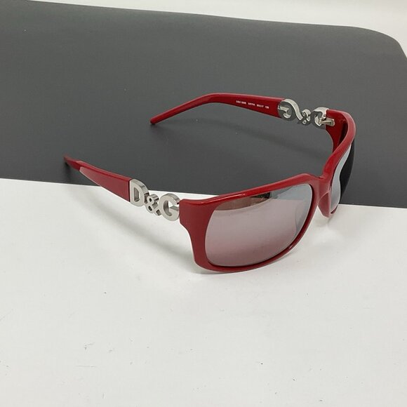 Dolce & Gabbana Sunglasses D&G 3006 63-17-125 Red Silver Logos Scratched Lenses main image 10